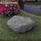Decorative Outdoor Weather-Resistant Artistic Artificial Faux Stone Rock, Garden Patio Granite Grey Fiberglass Stone